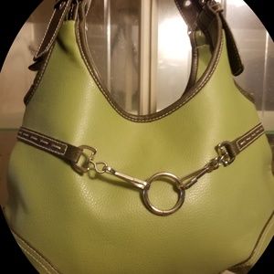 Liz CLAIBORNE Genuine Leather green Handbag